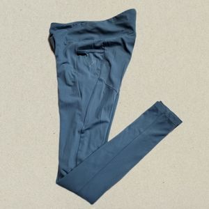 Gymshark Women's Crossover Waistband Teal Green Leggings Size Medium